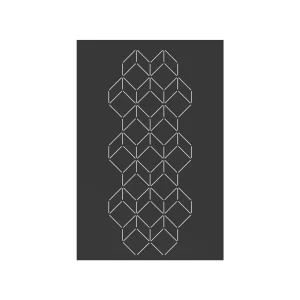 PLAQUE MURALE ARTY NOIRE