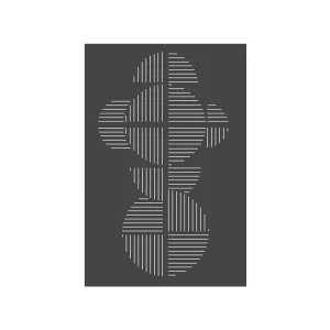 PLAQUE MURALE FUTURA NOIRE