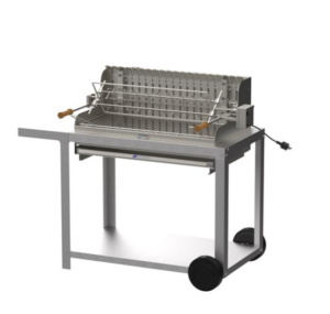 BARBECUE IRISSARRY INOX 78*32 SUR CHARIOT